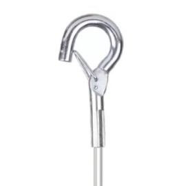 GeckoTeq 1,5 mm Perlondraht mit Sicherheitshaken - 200 cm