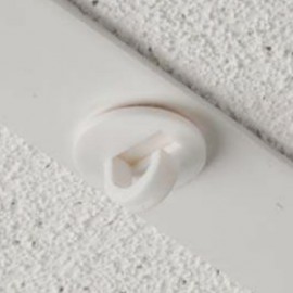 GeckoTeq Klebe-Deckenhaken weiß - 20mm