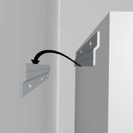 GeckoTeq Z Bar Cleat Systeem Aufhänger - pro Satz