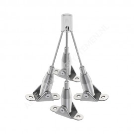 GeckoTeq LED & Akustik Panel Hänge Set 14 - Stahl 20kg