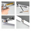 Artiteq Klickschienen Set Weiss 200cm - 20kg