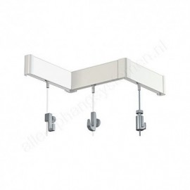 Artiteq Klickschienen Set Weiss 200cm - 20kg
