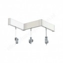 Artiteq Klickschienen Set Weiss 200cm - 20kg
